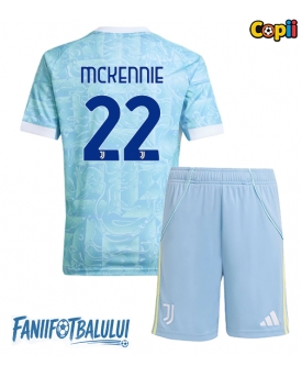 Juventus Weston McKennie #22 Echipament de Fotbal Replică 2025-26 Copii Deplasare (+ Șorturi)